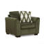 Ensemble de salon 2 pièces, fauteuil et repose-pieds avec revêtement en chenille Mosswood-1371248492-1371248483