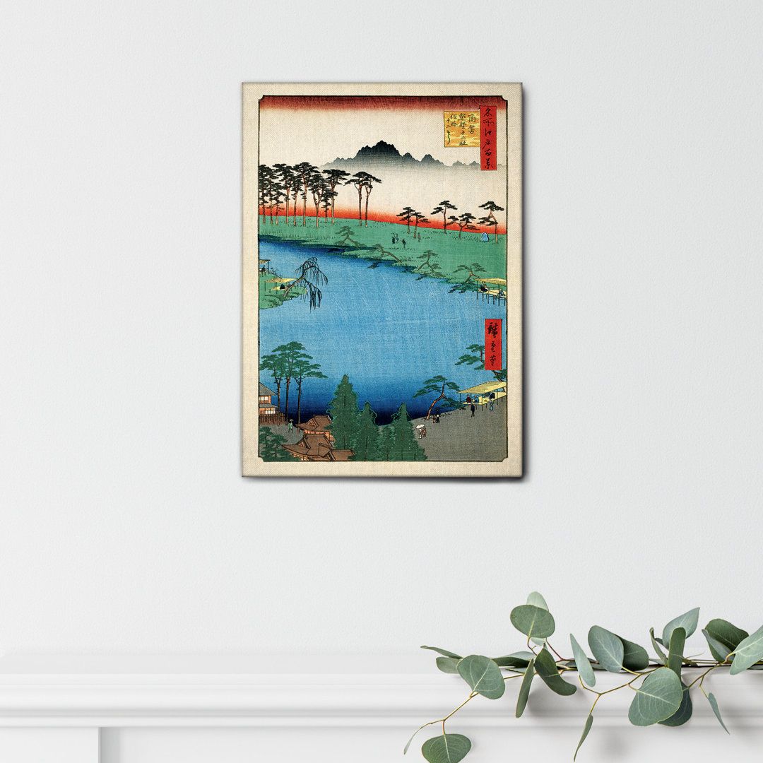 Leinwandbild Santuario Di Kumanojunisha von Utagawa Hiroshige