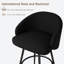 Ensemble de 2 tabourets de bar, tabourets de bar pivotants à 360 ° avec dossier, rembourrage en tricot de polyester, structure en métal avec repose-pieds-1555603802-1555603805