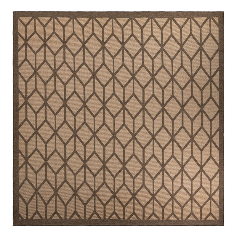 Geometric Indoor Rug, Square 12'