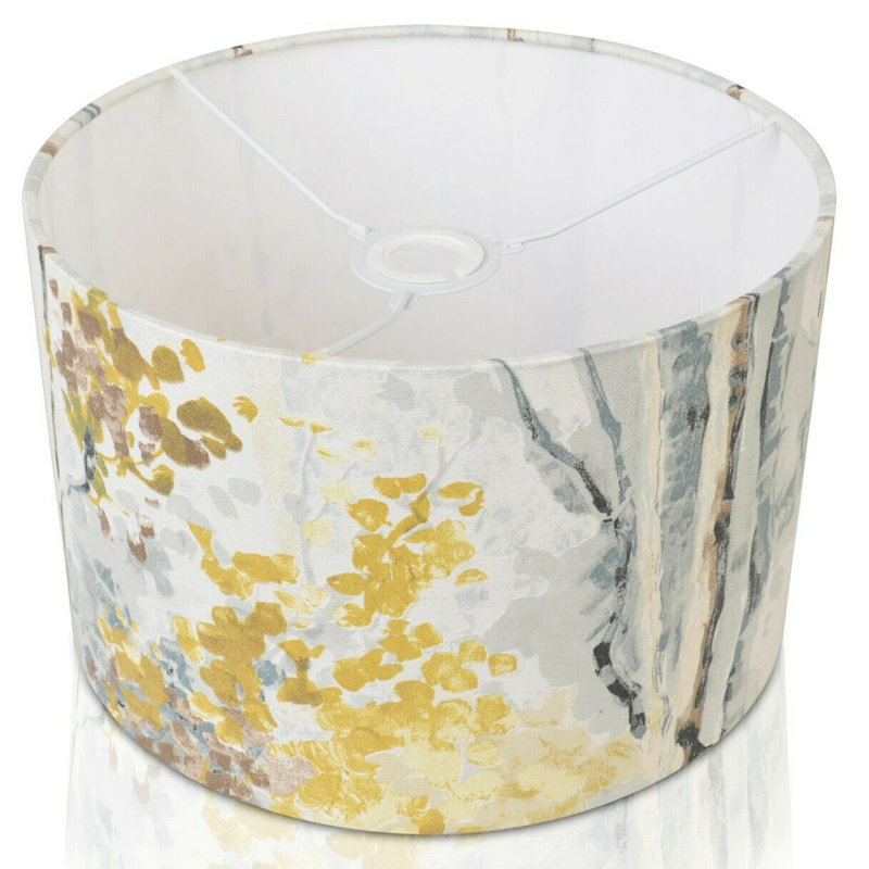 Orin Cotton Drum Lamp Shade ( Screw On ), 17.5 cm H x 25 cm W x 25 cm D