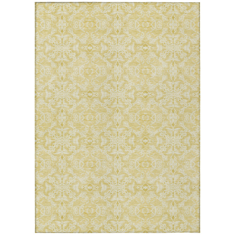 Tapis d'intérieur / extérieur en polyester tissé à la machine Sosha, Rectangulaire 3 pi x 5 pi