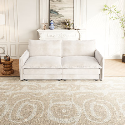Ackman 2 Corduroy  High Living Room Furniture Couch 2 Seat Style