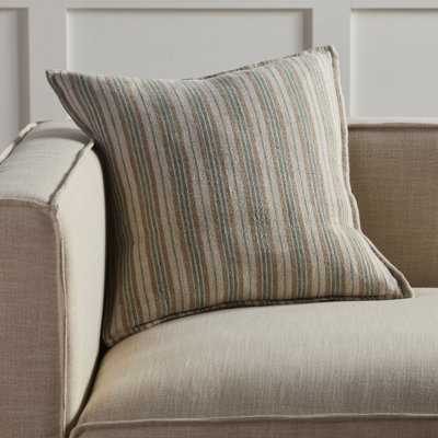Striped Cotton Throw Pillow