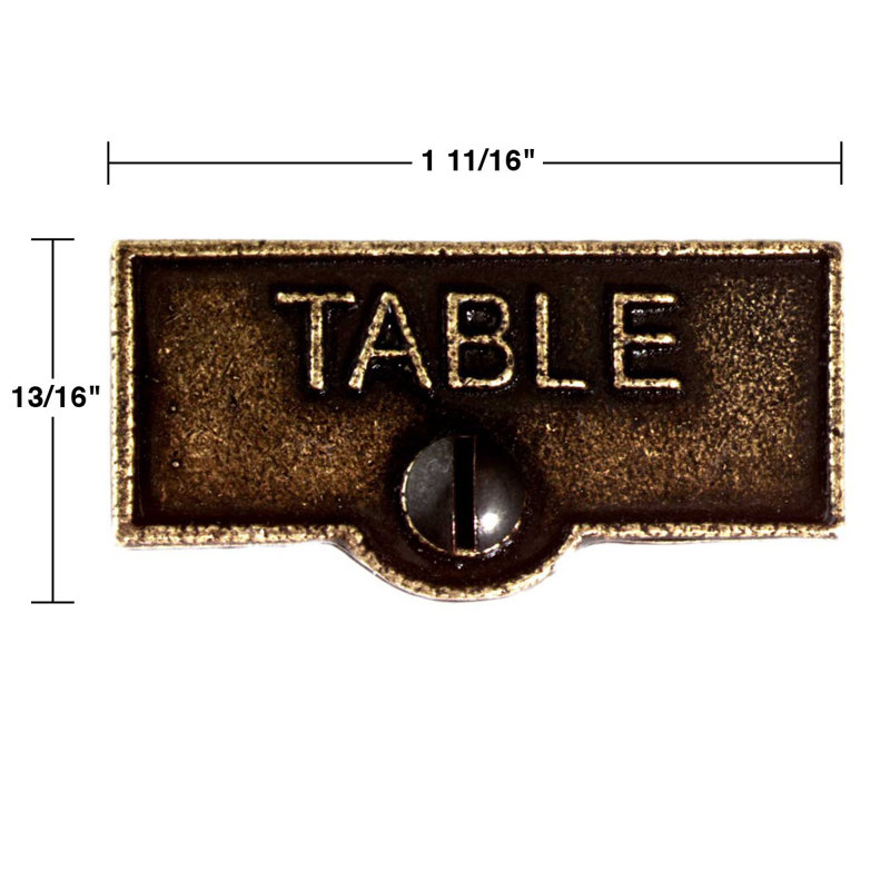 Etiquettes de nom de table étiquettes de plaque switch