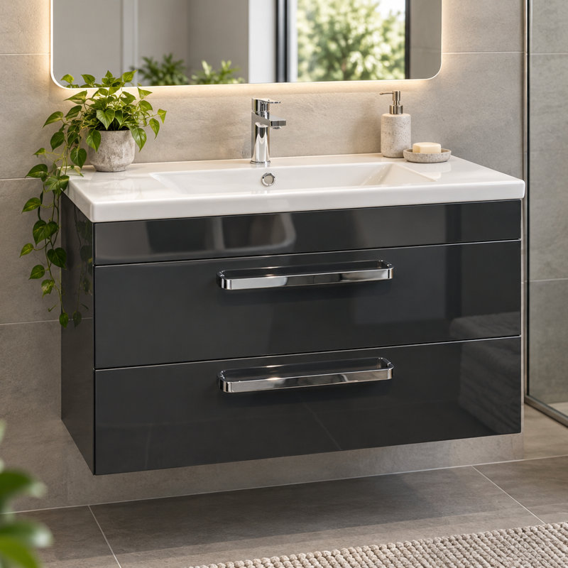 Whitfield 800mm Single Bathroom Vanity with Integrated Ceramic Basin