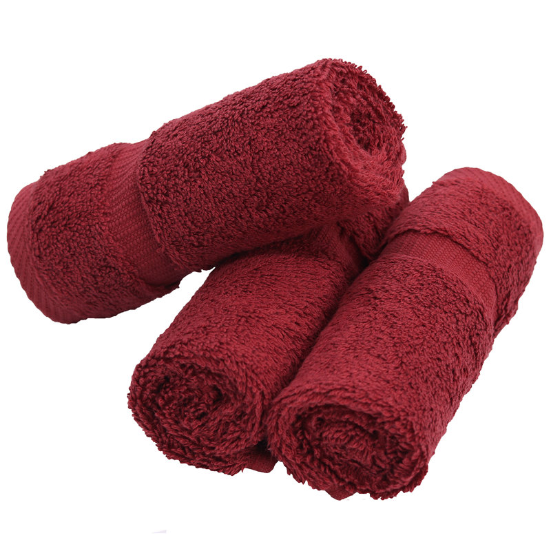 Ensemble de serviettes 100% coton, Canneberge