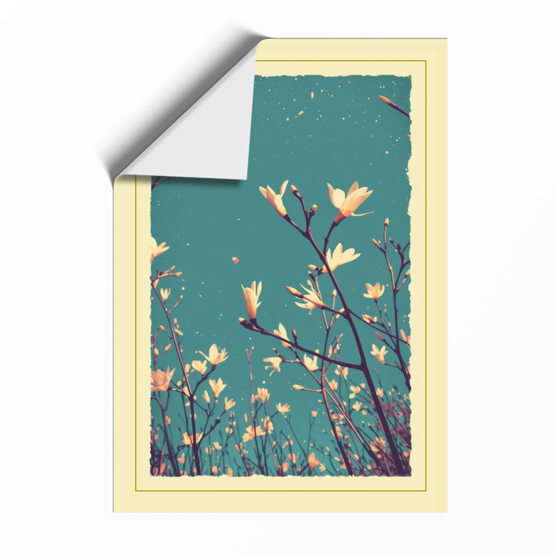 Blossoms And Birds Botanical - Print, Unframed, A4 - 29.7 x 21.0 cm
