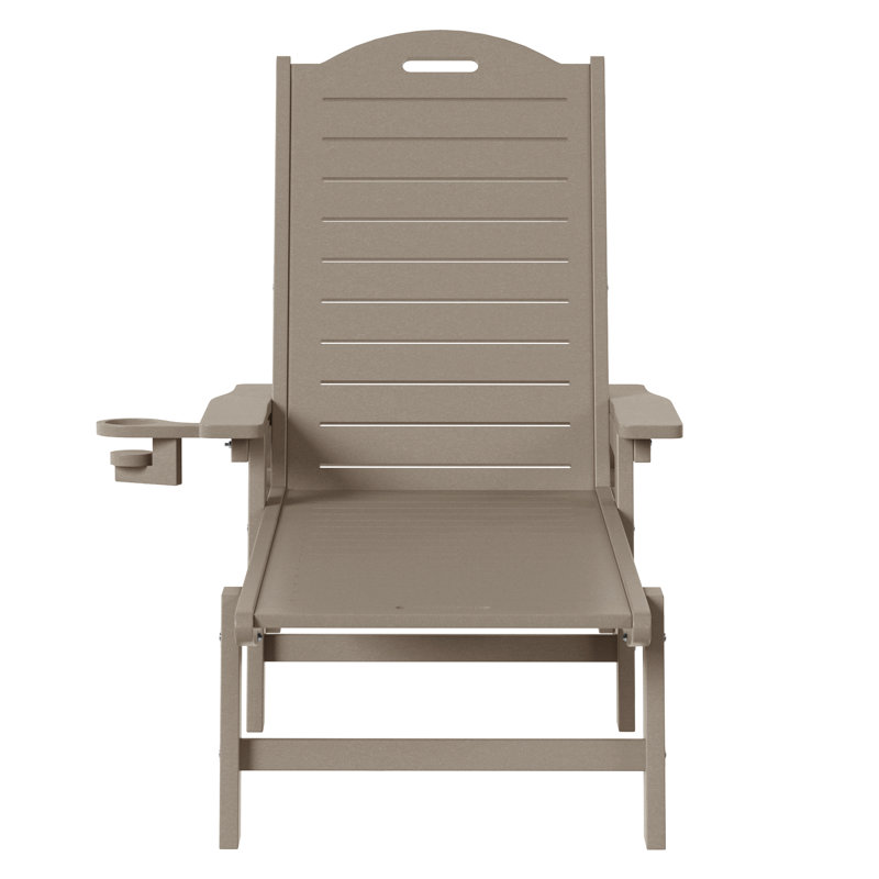 Chaise longue inclinable Brighton, Gris clair