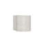 Lavabo de salle de bain mural rond 16 "à surface solide avec support de fixation, lavabo moderne d'aspect marbre-130524300