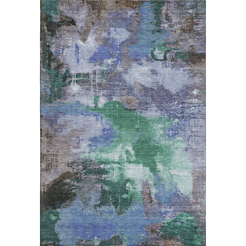 Premium Machine Washable Bucz AMF1738 Modern Rug, Rectangle 2'6" x 3'10"