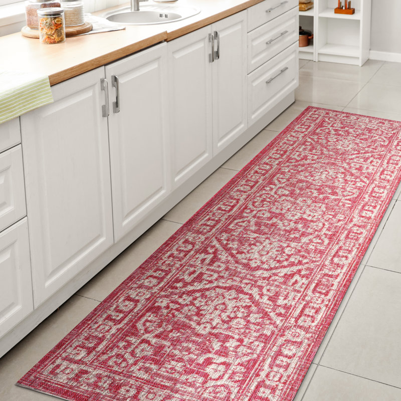 Tapis d'intérieur / d'extérieur Massimo Bohemian Medallion, Tapis de couloir 2 pi 2 po x 8 pi