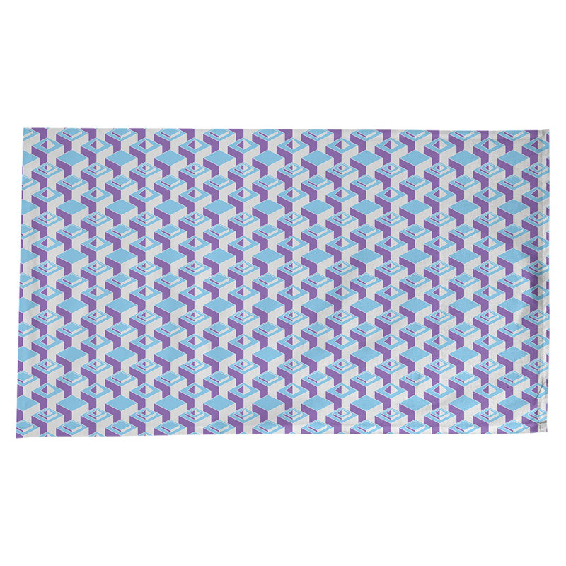 Nappe de gratte-ciels classiques, Sarcelle / Mauve
