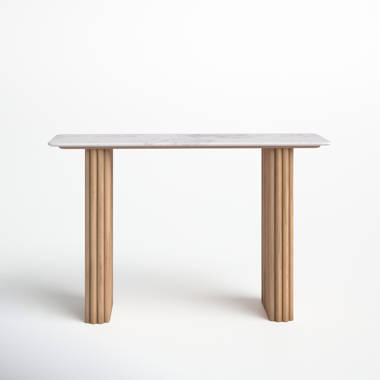 Orren Ellis Luxe Creamy Dining Table with Roman Column Legs & Reviews -  Wayfair Canada