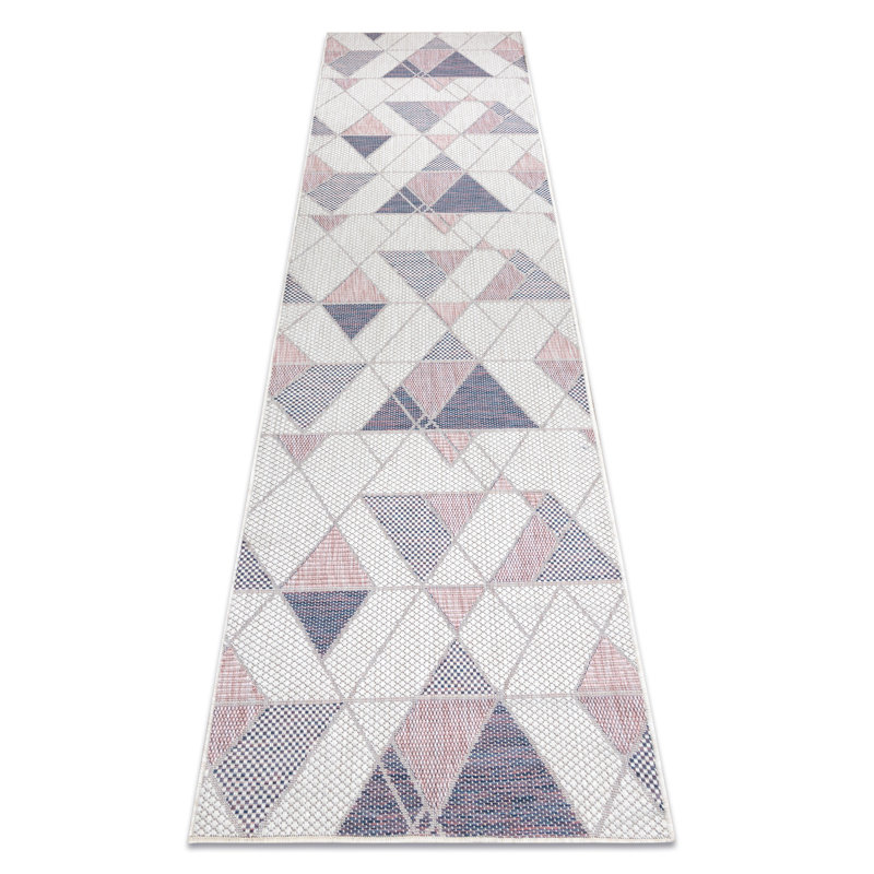 Runner Sahay Geometric Flatweave Area Rug, Runner 80 x 300 cm