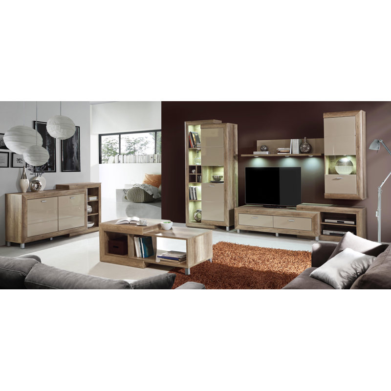 Acoff Abstract Coffee Table with Storage