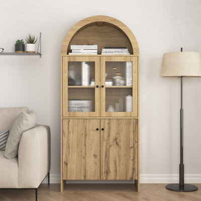 Armoire de rangement arquée avec éclairage DEL
