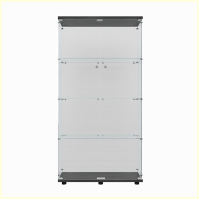 Modern Tempered glass display cabinet with a variety of colors of pat lights