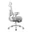 Chaise de bureau ergonomique en filet avec accoudoirs 5D et repose-pieds rétractable-133429481