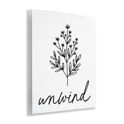 «Bathroom Herb Unwind», plaque murale par Designed