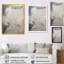 «Gold and Gray Abstracted Line Artistry IV», reproduction sur toile-88516887-88516884