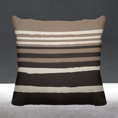 Striped Outdoor Reversible Throw Pillow