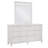 Geomar 66"Wide 6-drawer Dresser