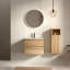 Meuble-lavabo mural simple avec lavabo en céramique Caryll, armoire de rangement moderne avec charnières à fermeture en douceur DTC, pour salle de bain, appartement et hôtel-838290733-808778444-833645115