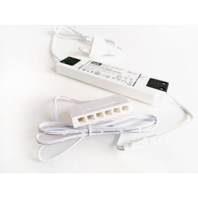Kalb | Flachnetzteil 15W, Kabel Weiß, LED-Ministecksystem