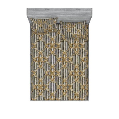 Drap-housse et taies décoratives 3 pièces Ambesonne