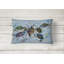 Coussin décoratif d’intérieur/d’extérieur à imprimé graphique crab