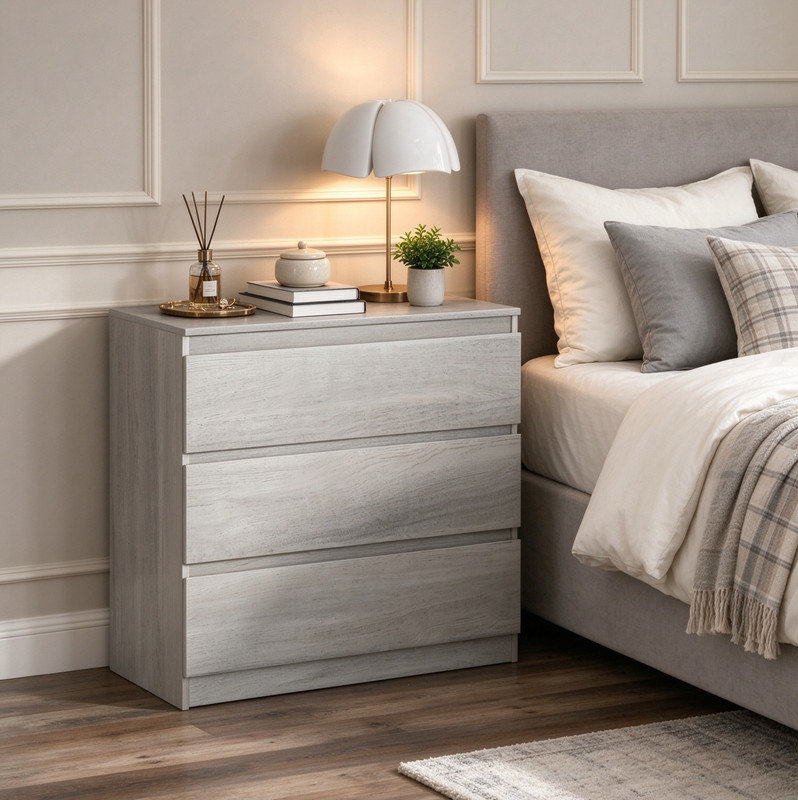 79.97 cm W Chest of 3 Drawers
