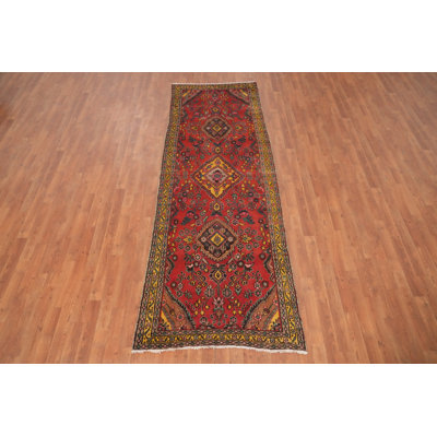 Tapis de couloir traditionnel en laine rétro 3 x 10