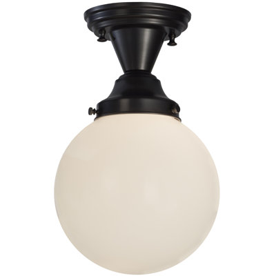 Glass Semi Flush Mount