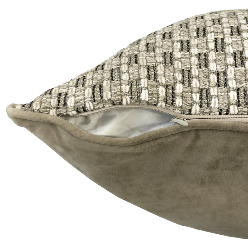 Square Pillow Cover & Insert, Stone