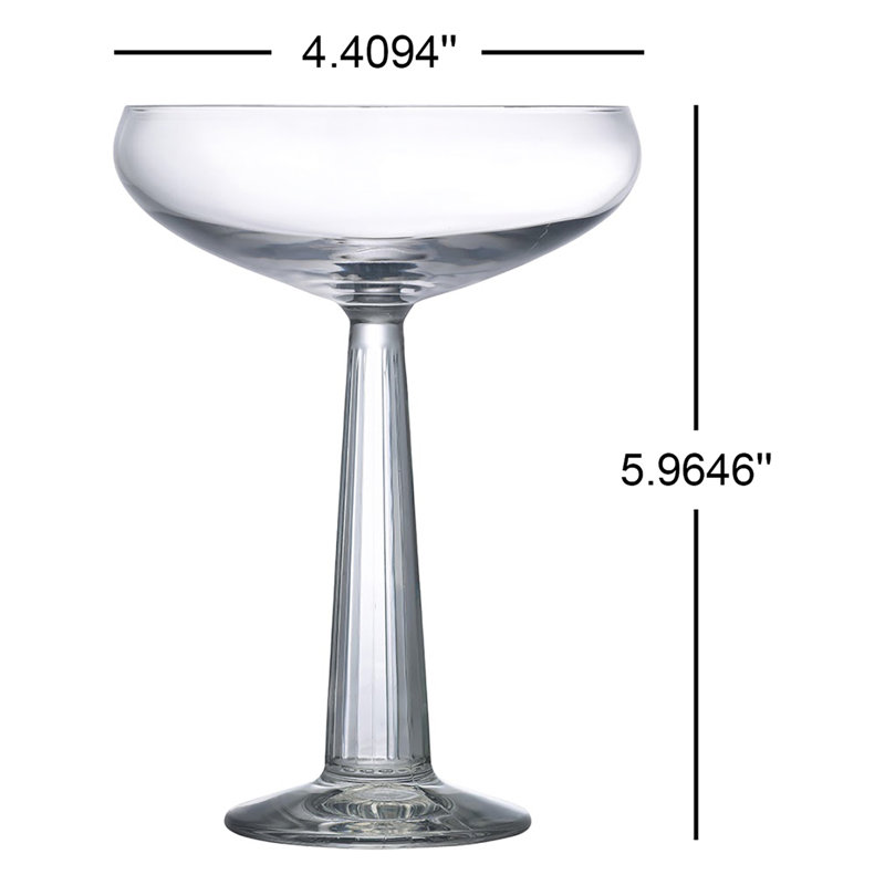 Big Top 8 oz. Coupe en cristal