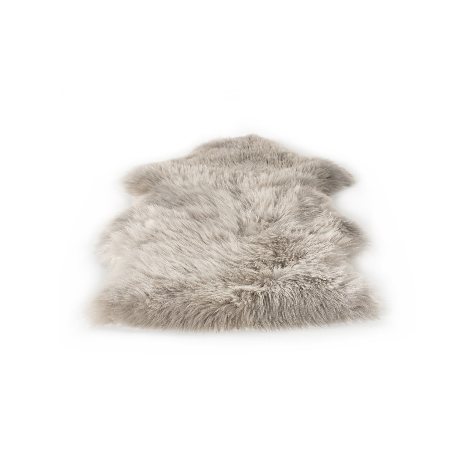 Stacey Shearling Standard Throw Blanket, Light Gray