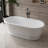 67" x 32" Freestanding Bathtub Solid Surface Stone Resin Soaking Tub