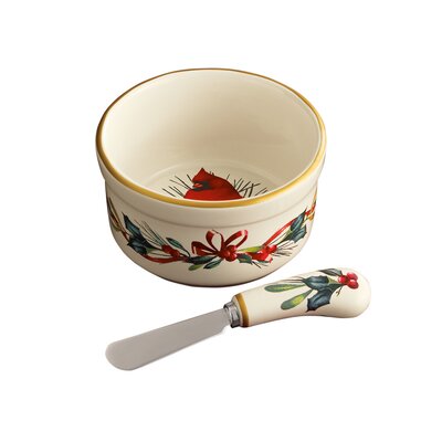 Lenox(R) Winter Greetings(tm) Small Dip Bowl with Spreader -  L804437