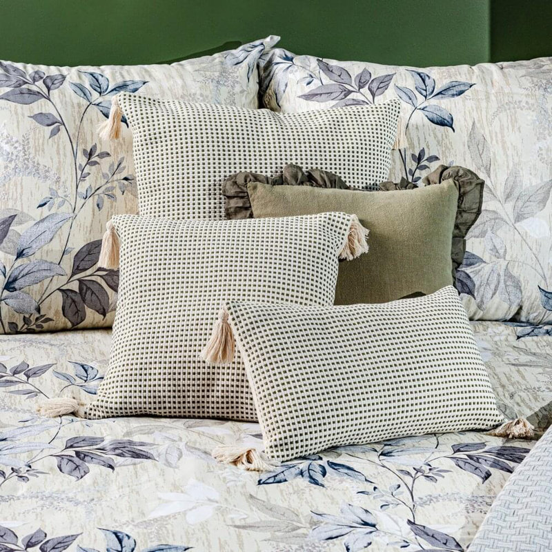 Futral Indoor / Outdoor Square Euro Pillow Cover, 60 x 60cm, Olive
