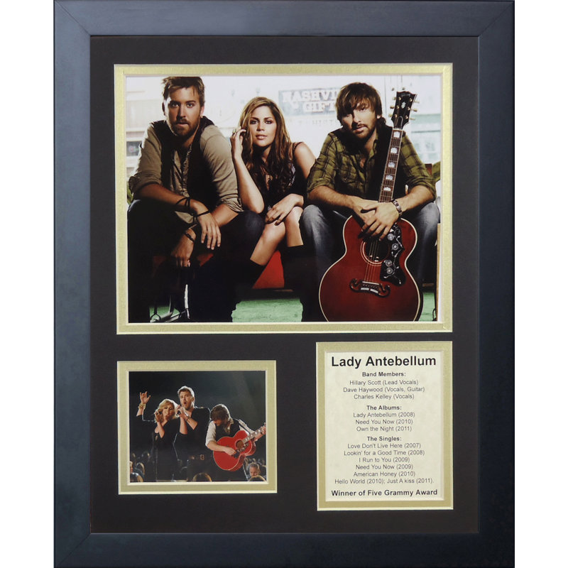 Lady Antebellum Framed Memorabilia