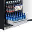Réfrigérateurs et refroidisseurs à boissons 428L encastrés avec porte battante droite, fabrication en acier inoxydable et porte en verre protégée contre les rayons UV-119716602