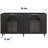Accent Cabinet Black Lacquered Wooden Cabinet With 4 Glass Doors Sideboard Buffet Server Cabinet Storage Cabinet, For Living Room, Entryway, Hallway, Office, Kitchen And Dining Room-1142063862