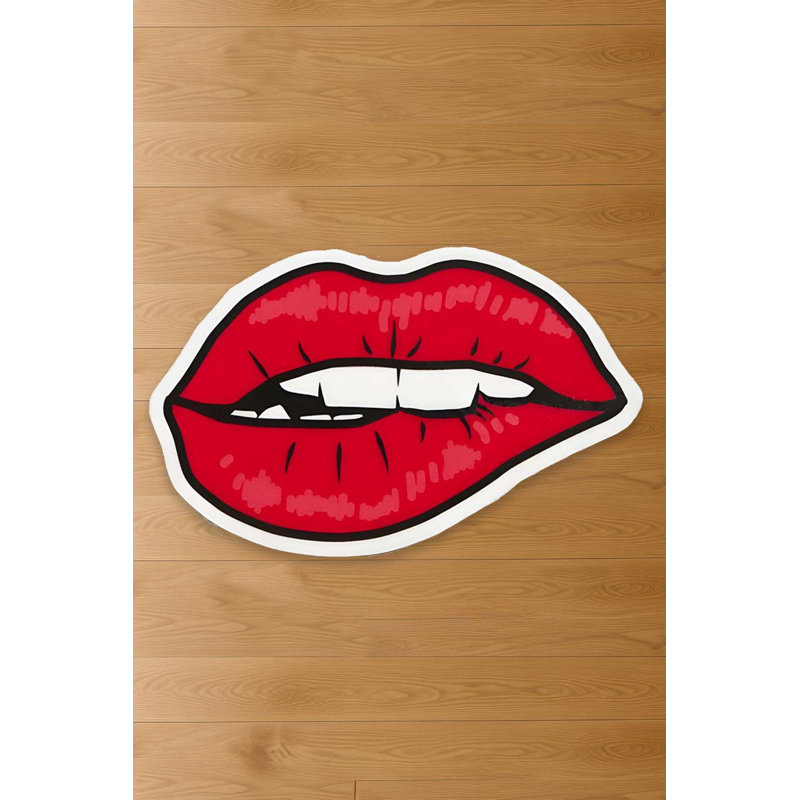 Tapis décoratif Pop Art Kiss