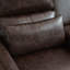Causeuse inclinable manuelle avec console centrale et porte-gobelets pour le salon-105533096