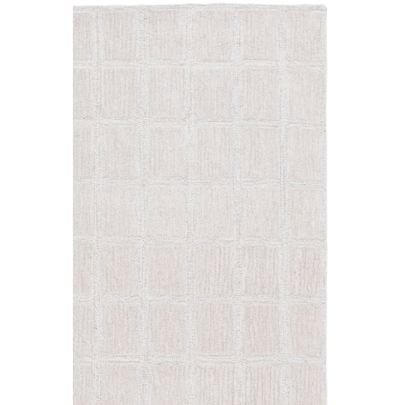 Genre Hand Woven Wool;Cotton Solid Color Rug, Rectangle 8' x 10'