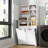 Laundry Cabinet With Doors And Shelf, Tilt-Out Laundry Hamper, Multiple Storage Space, Freestanding Style, Open Shelve, Adjustable Shelf-1336583120