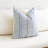Blue Striped 2 Pillow Set