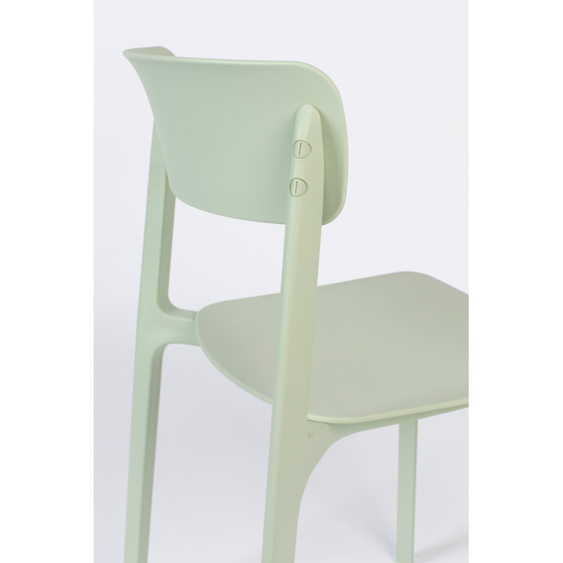 Outdoor Dining Side Chair, Green