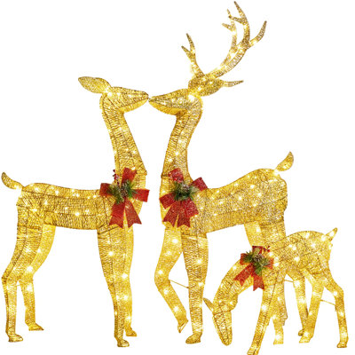 3-piece Christmas Reindeer Set